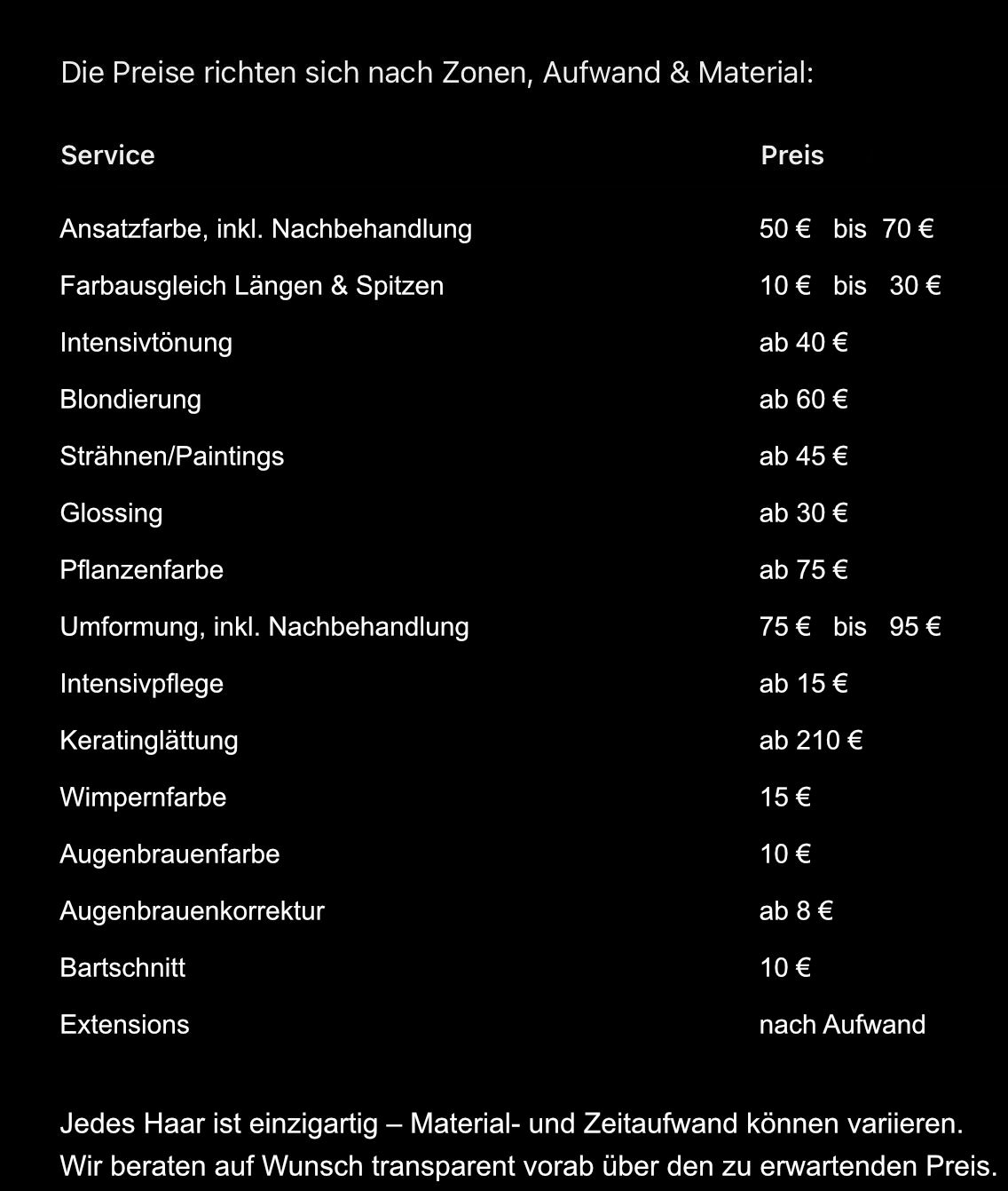 Preise für Farbe und Texturen